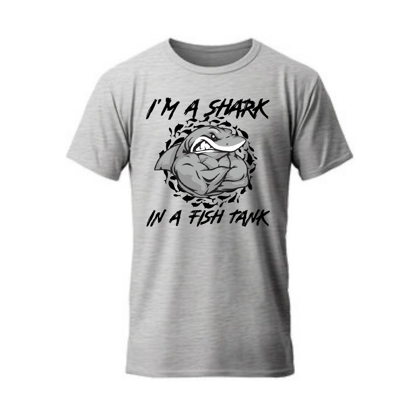 Sharky “I’m a Shark in a Fish Tank” Everyday Cotton Tee (Unisex)